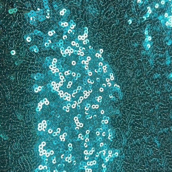 Eloquii Green Sequin MIDI Stretchy Skirt - Picture 3 of 7